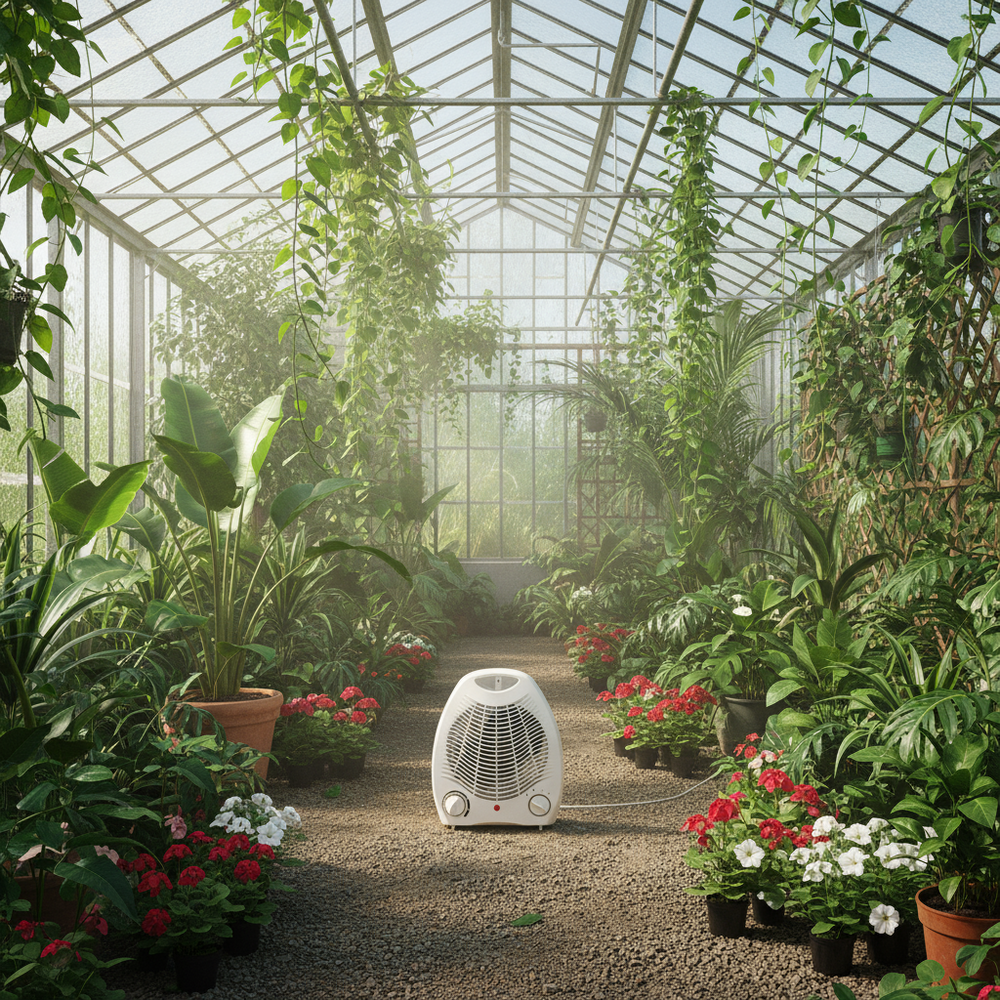 2kW Upright Free Standing Electric Fan Heater