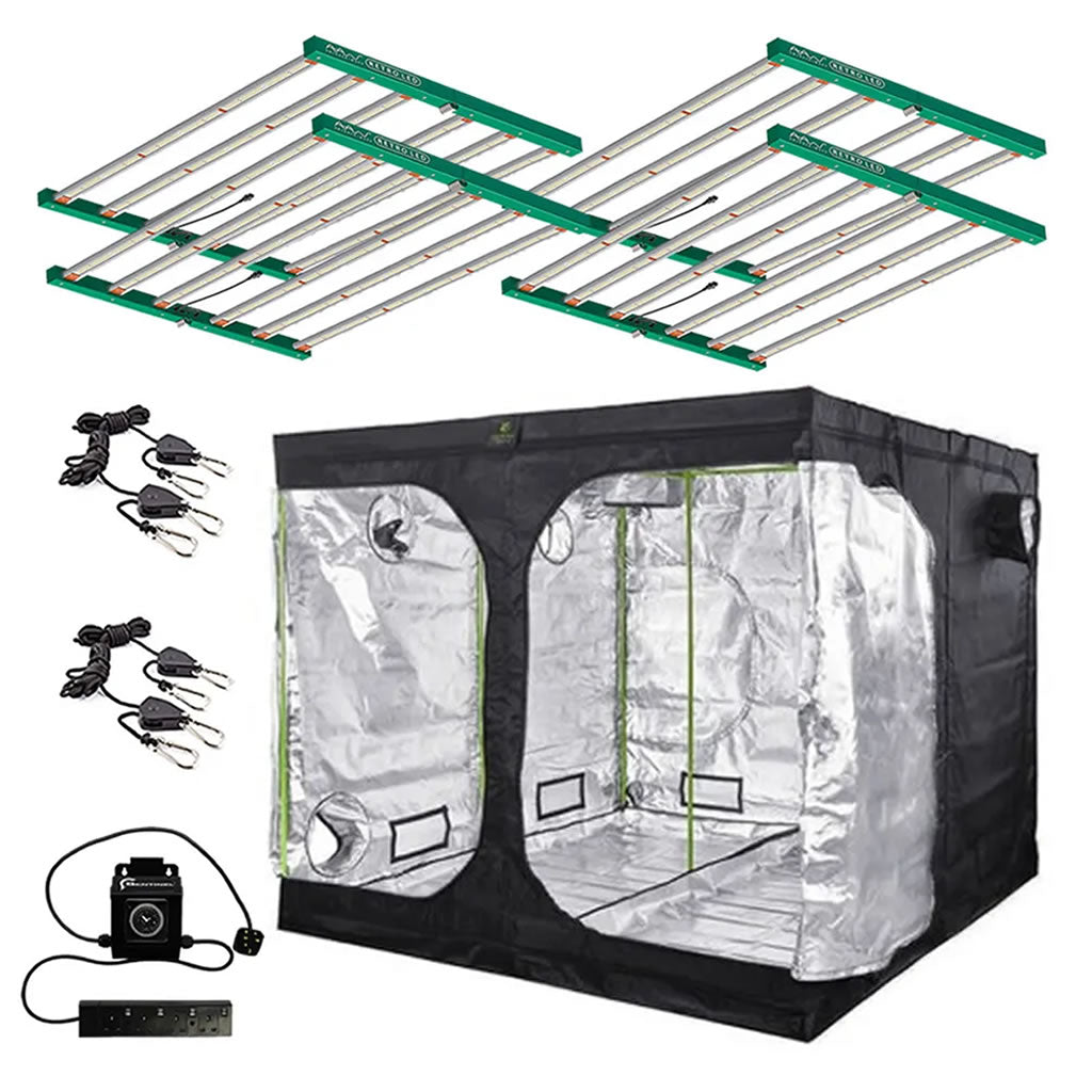 4 Adjusta-Watt Retro 720w - 2.4m x 2.4m Grow Tent Kit