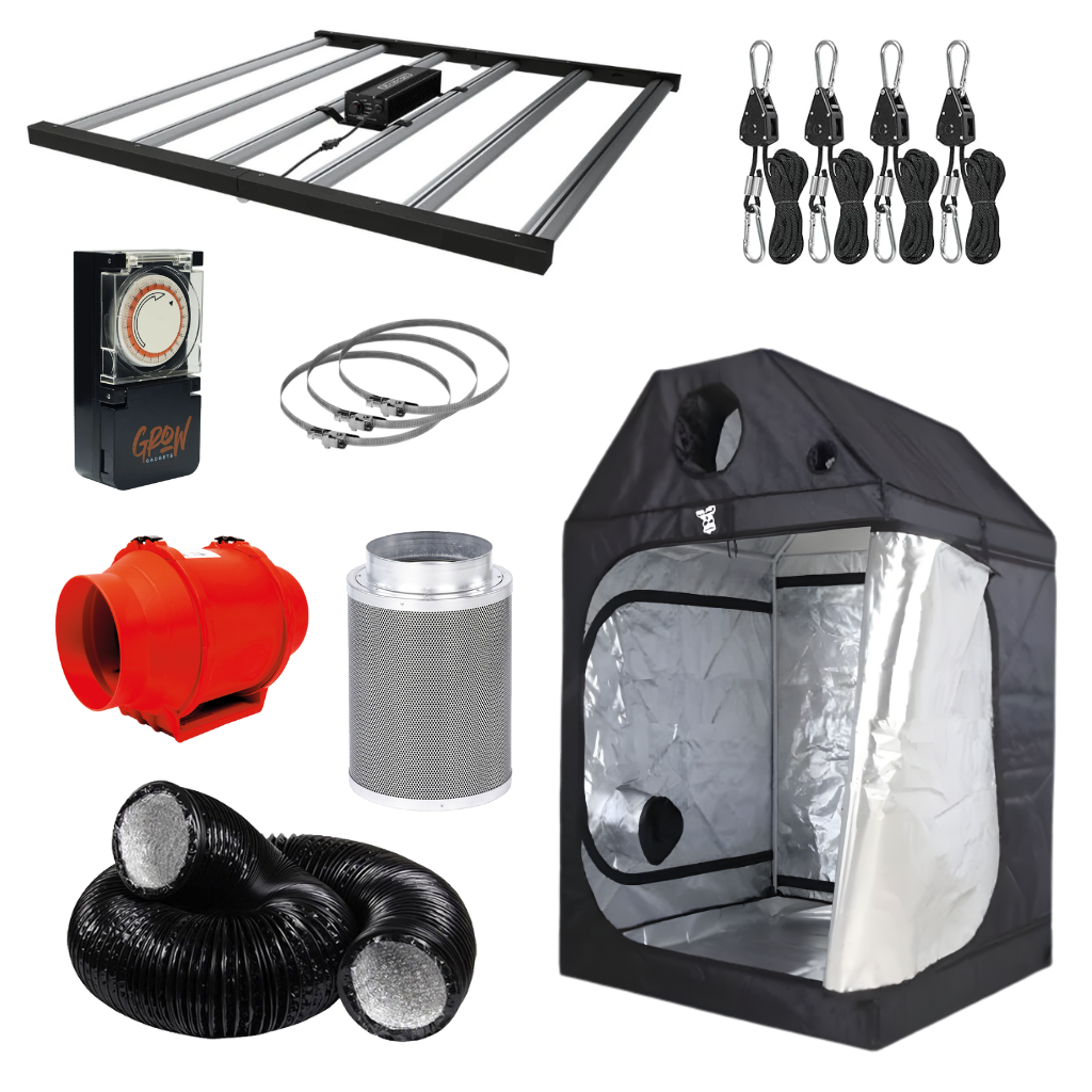 720w LED 1.2m x 1.2m Roof Grow Tent Kit