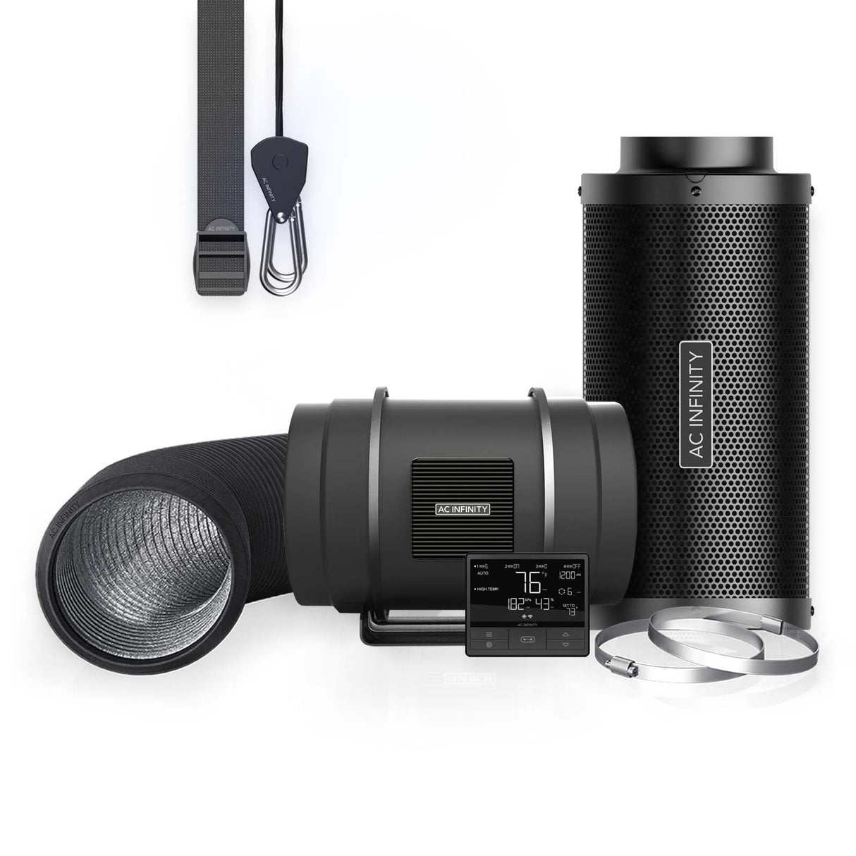 AC Infinity Cloudline 69 PRO EC Extraction Fan Kit *