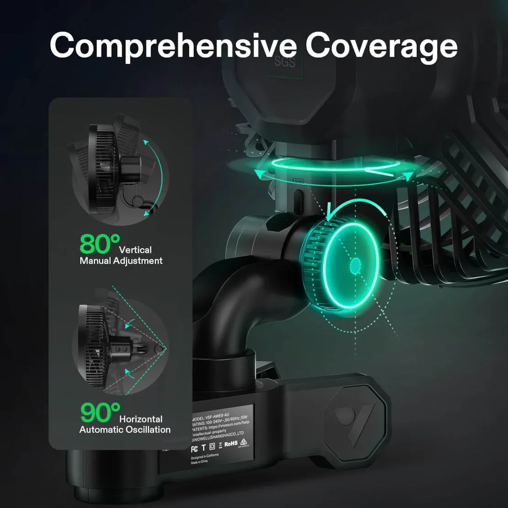 VIVOSUN AeroWave E9 Clip On Fan