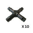 9mm or 6mm Cross Connectors (10 Pack)