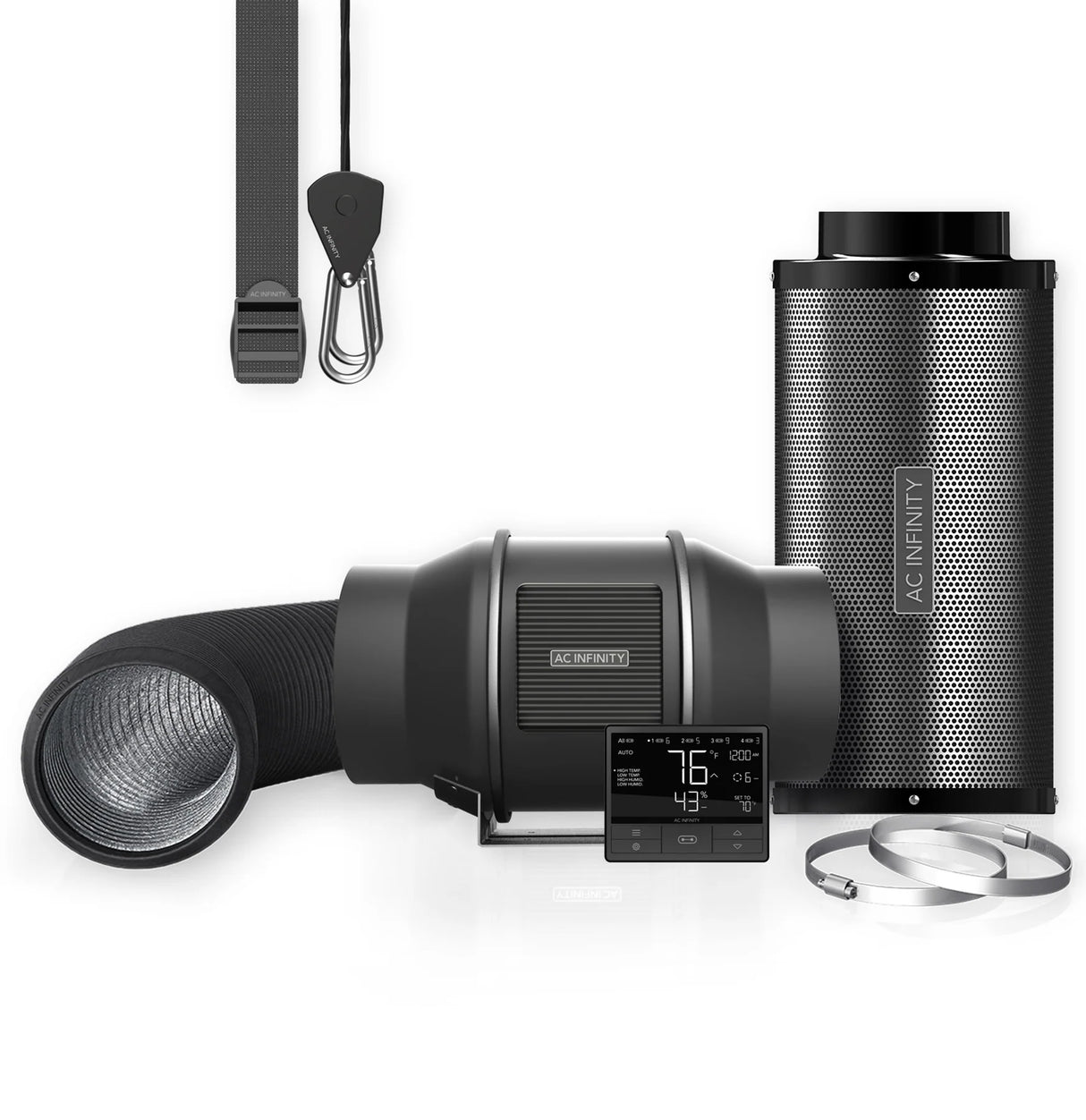 AC Infinity Cloudline 69 PRO EC Extraction Fan Kit