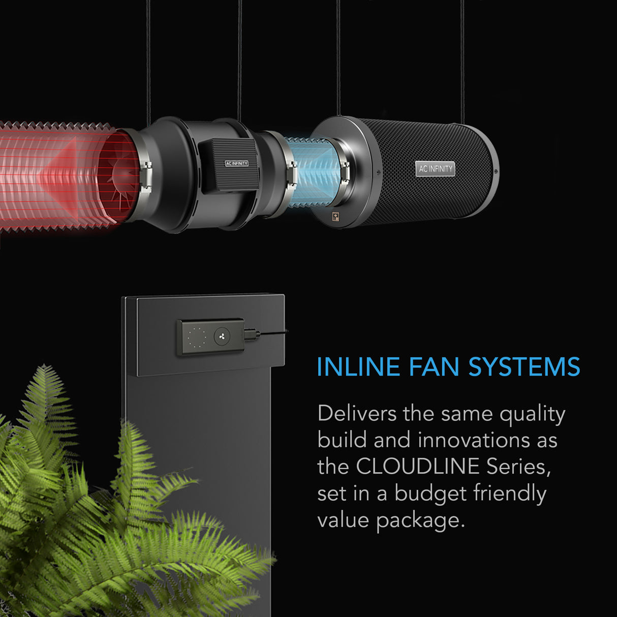 AC Infinity Cloudline Lite EC Extraction Fan Kit