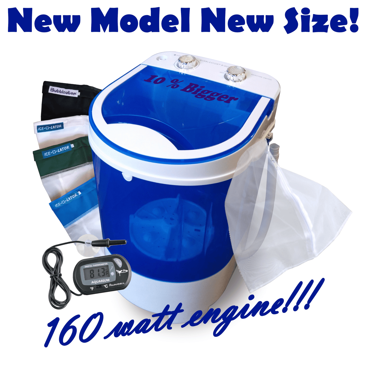 Bubbleator B-Quick 5 Bag Set + Digital Thermometer