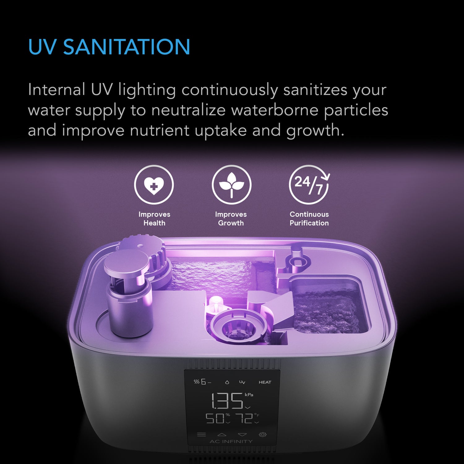 AC Infinity Cloudforge T5 Smart Humidifier 9L