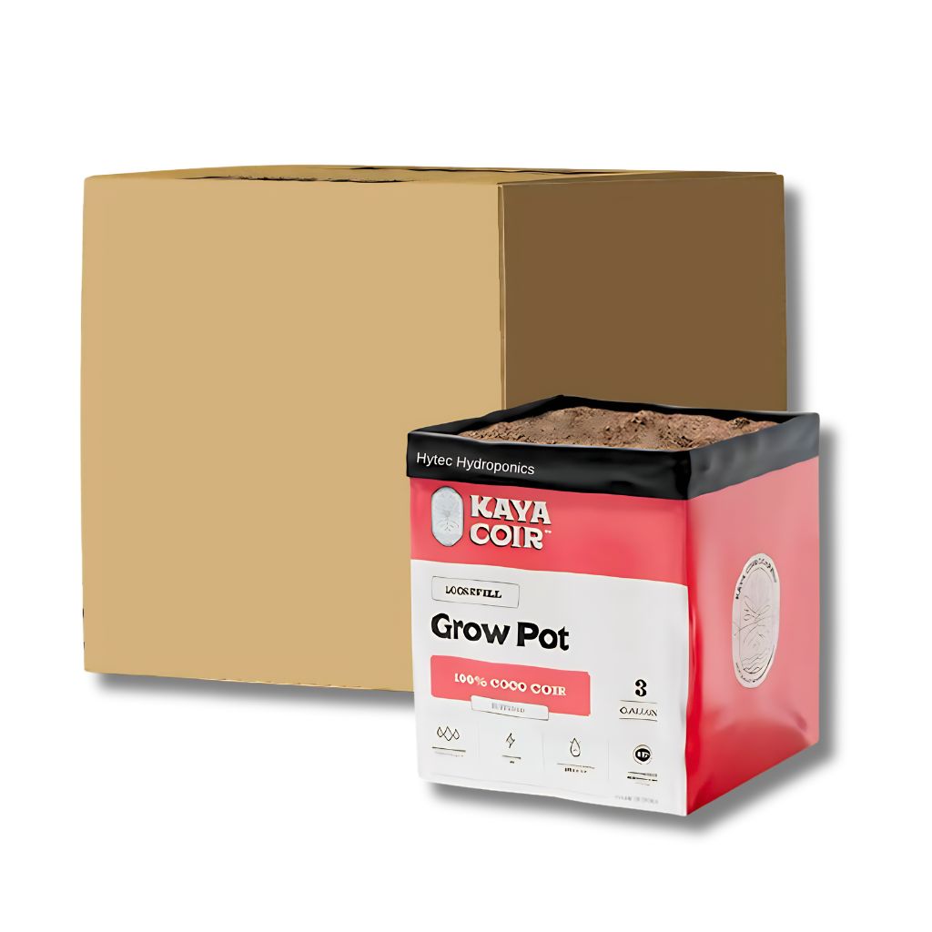 Kaya Coco 100% Coco Loose Fill Grow Bags 3 gallon grow pot with box