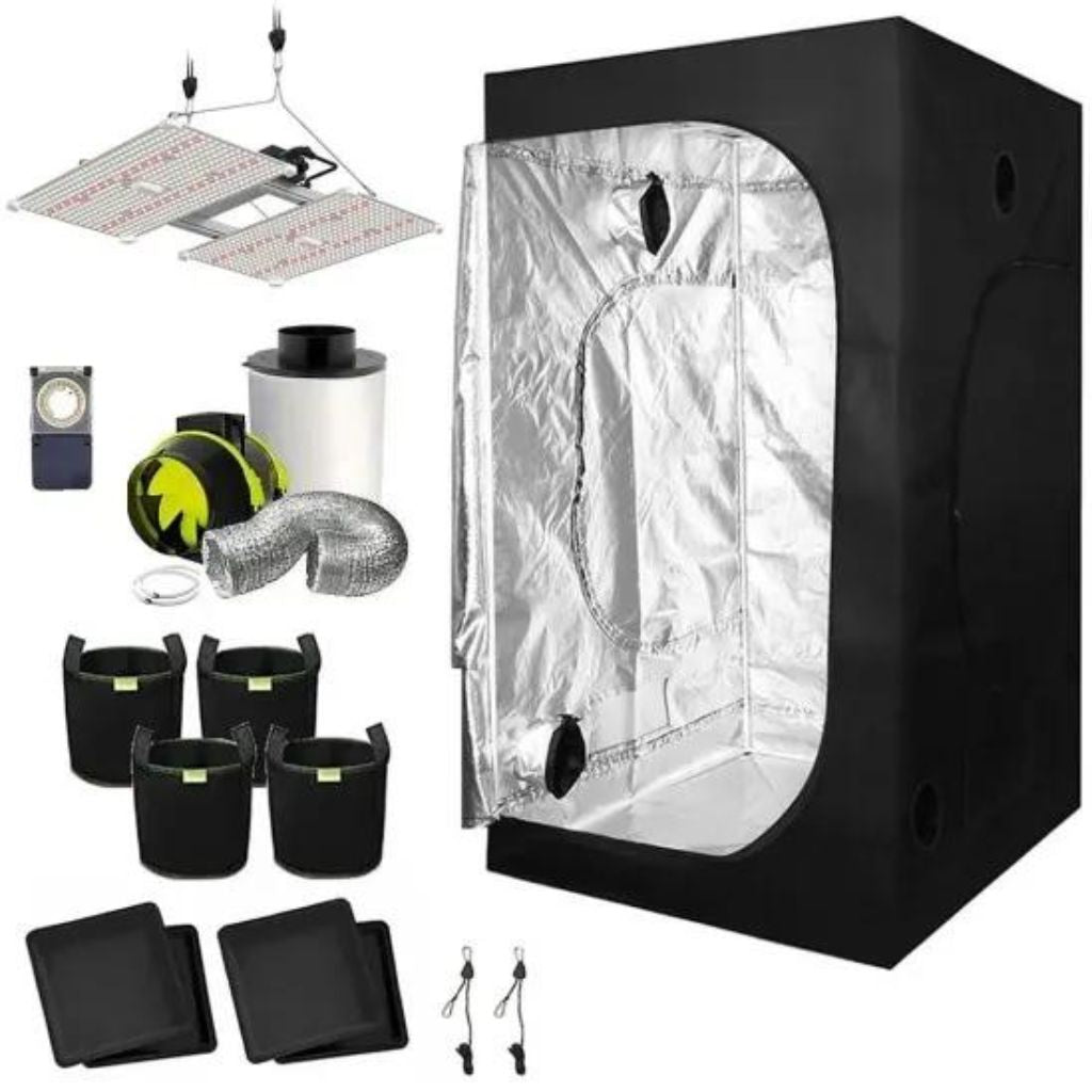 Lumii Black Blade LED 400w - 1.2mtr Square Grow Tent Kit