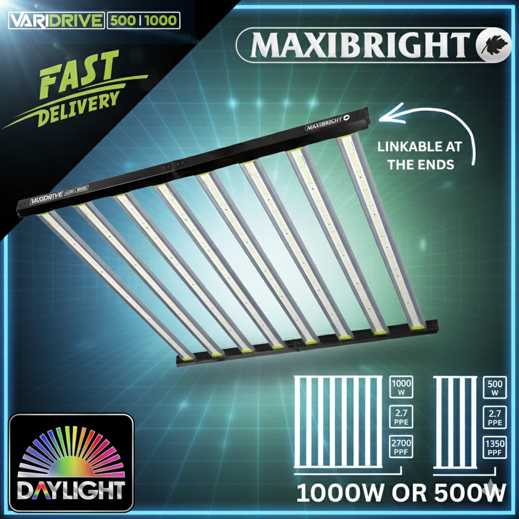 Maxibright Varidrive 500/1000w LED Grow Light