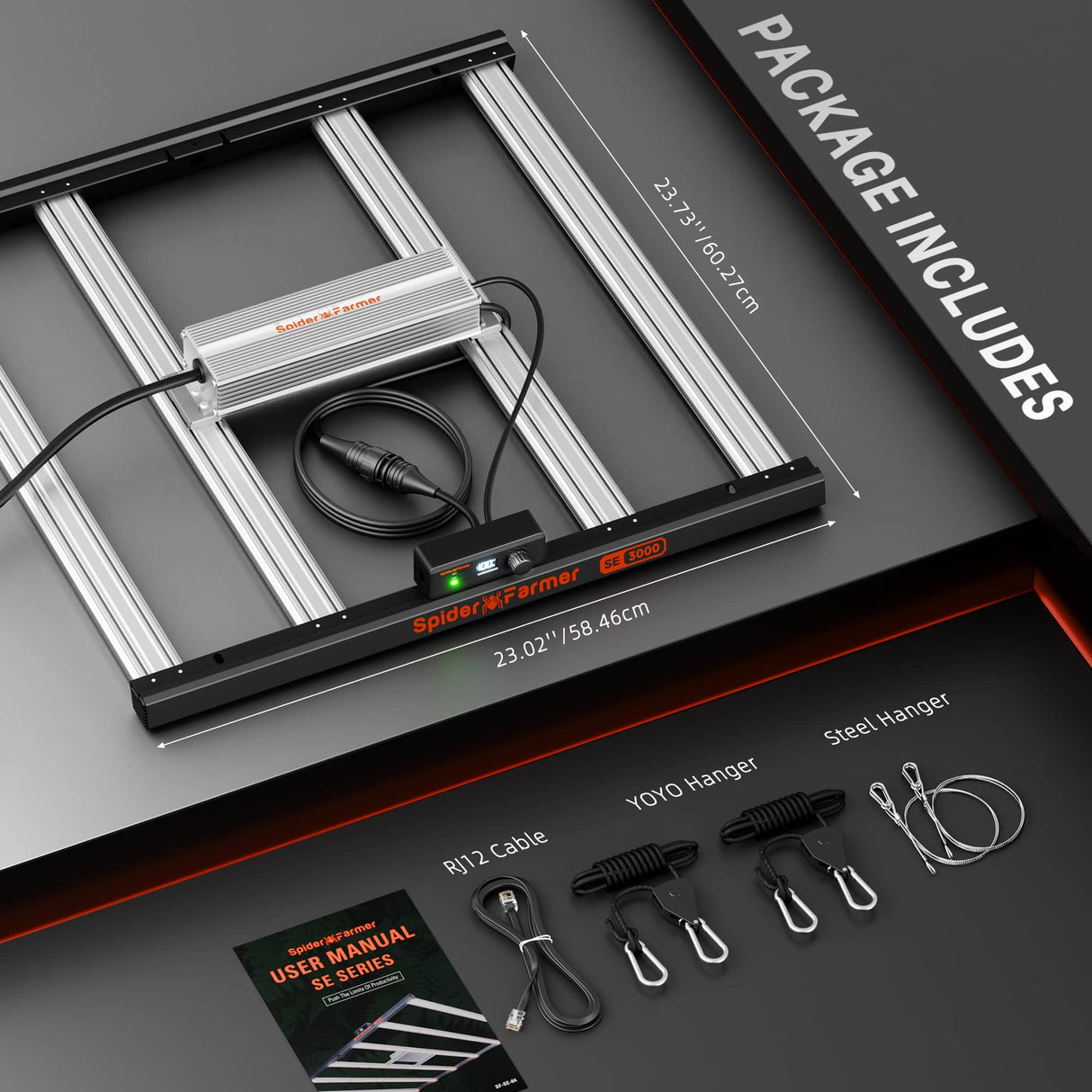 Spider Farmer SE3000 300W LED Grow Light