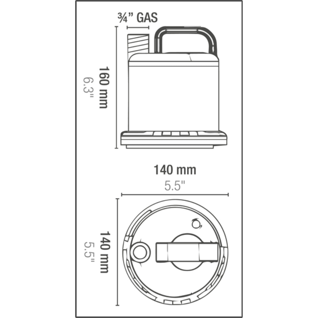 Sicce Ultra Zero Submersible Water Pump 3000L/hr
