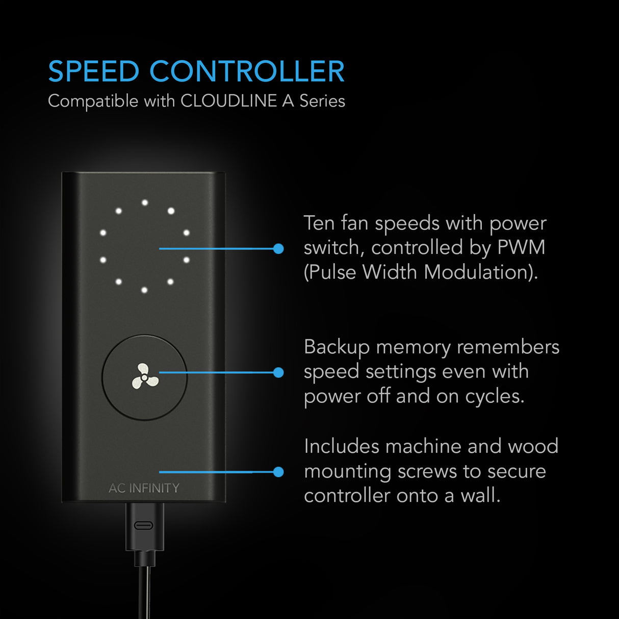AC Infinity Cloudline LITE EC Extraction Fan Kit