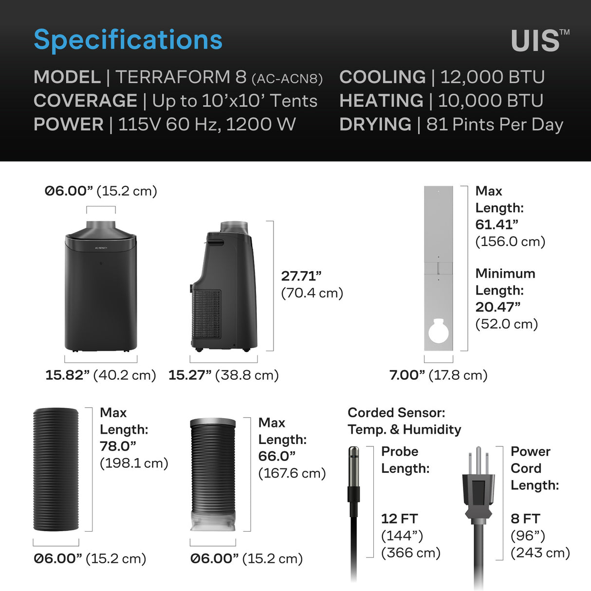 AC Infinity Terraform 7 Multi-Functional Air Conditioner