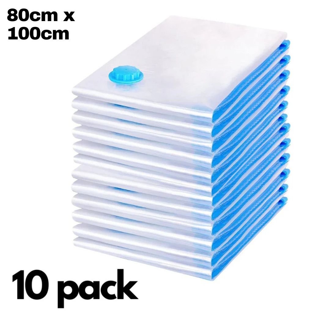 Vacuum Storage Bags 80cm x 100cm - 10 Pack