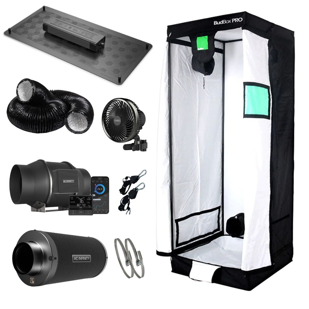 AC Infinity x BudBox Pro White Grow Tent Kit 75cm x 75cm