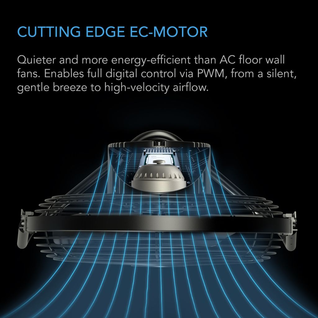 AC Infinity Cloudlift S14 14" Floor & Wall Fan