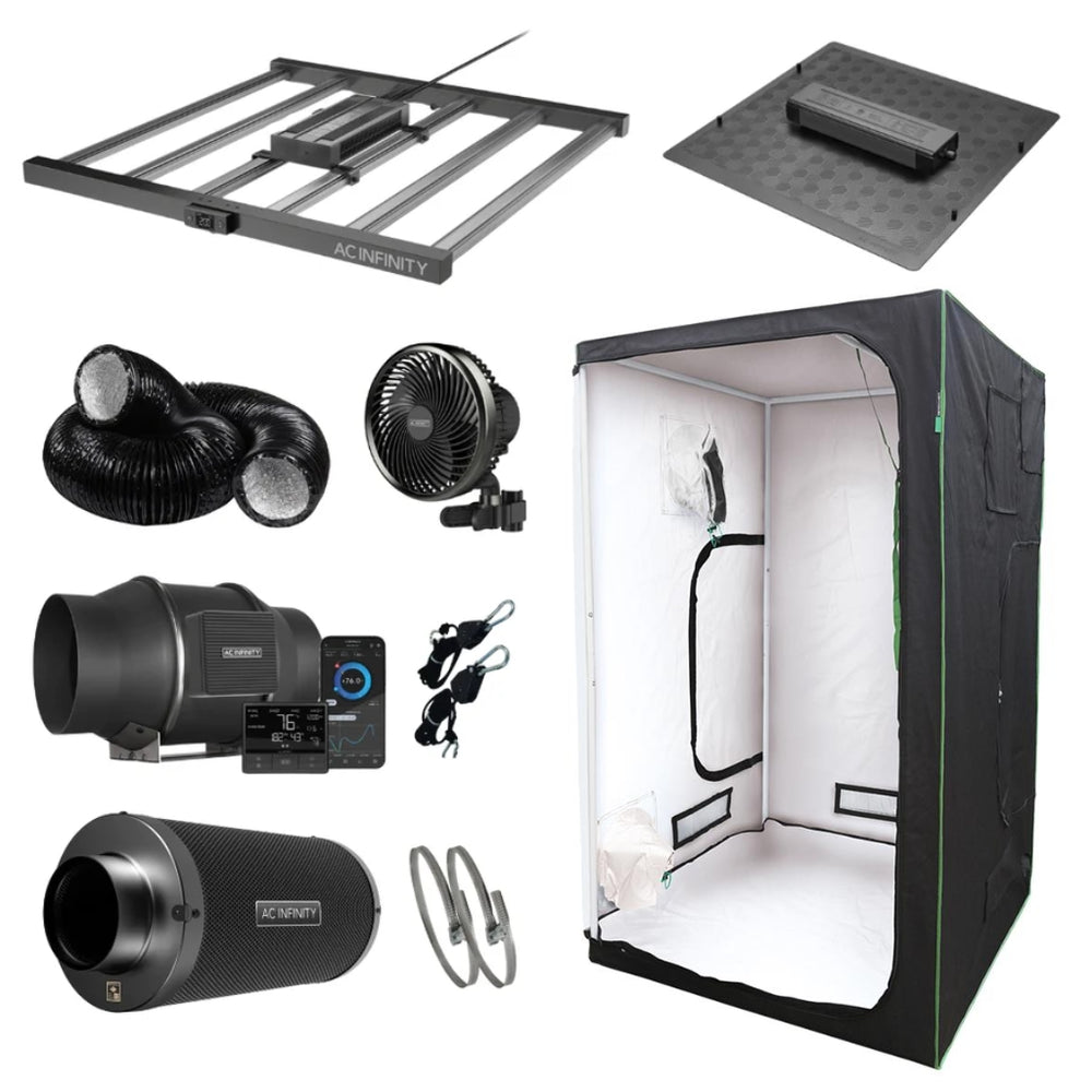 AC Infinity x LightHouse White Grow Tent Kit 1.2m x 1.2m