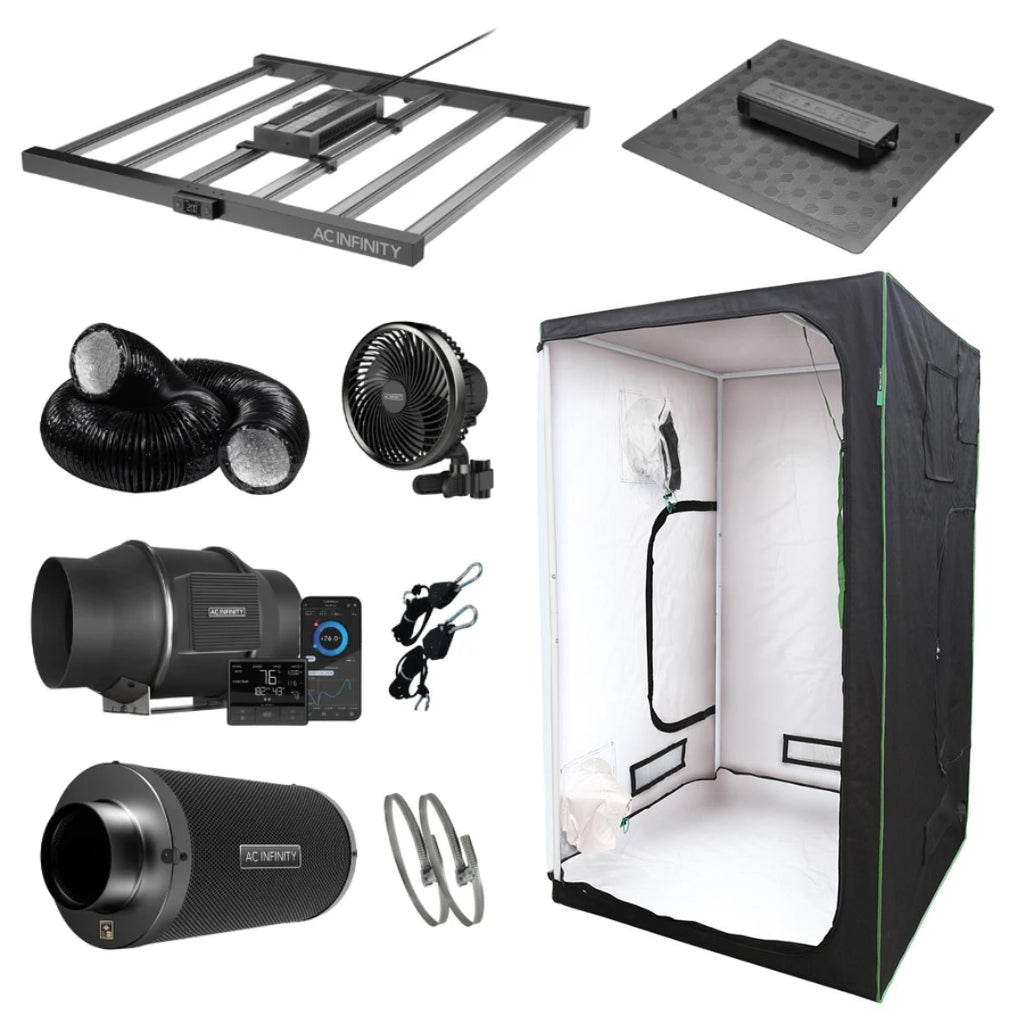 AC Infinity x LightHouse White Grow Tent Kit 1.2m x 1.2m