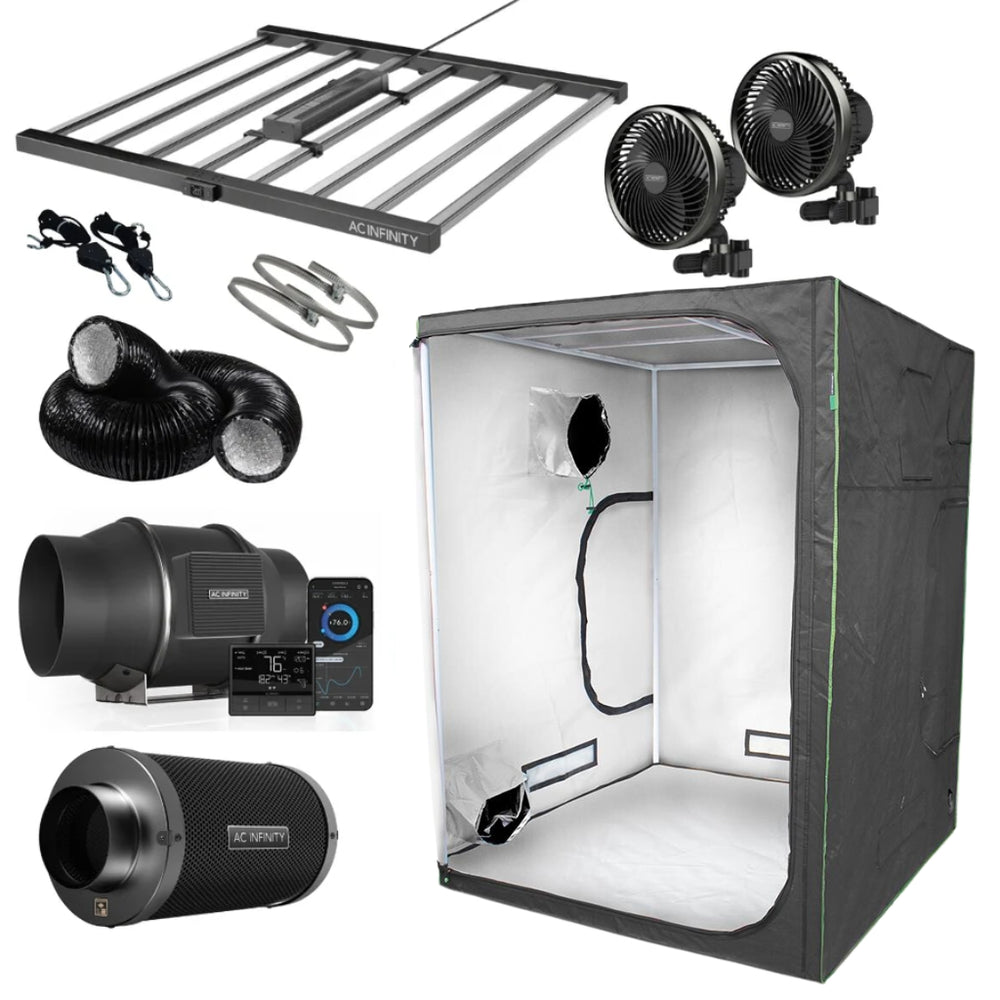 AC Infinity x LightHouse White Grow Tent Kit 1.5m x 1.5m