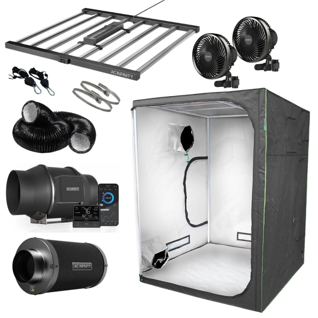 AC Infinity x LightHouse White Grow Tent Kit 1.5m x 1.5m