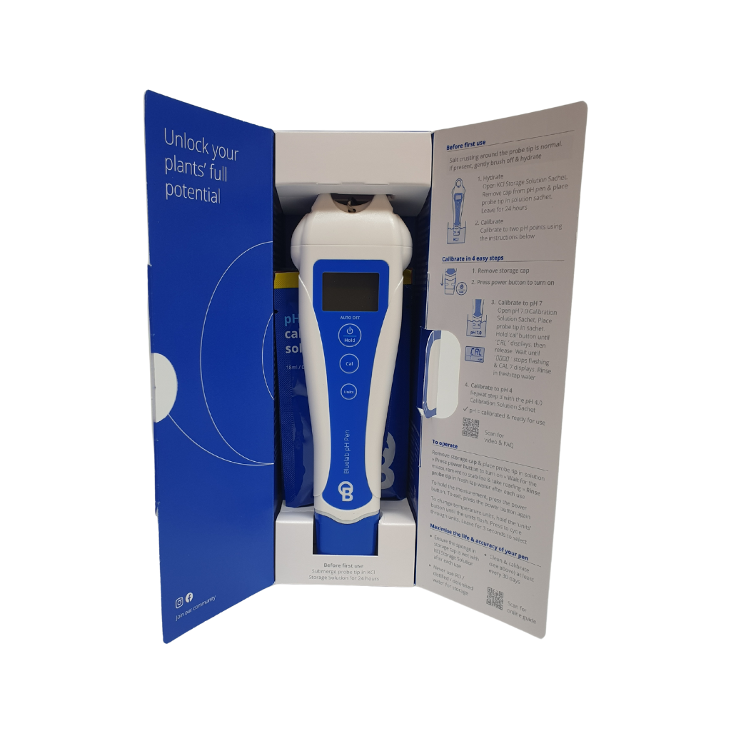 Bluelab PH Pen - Temperature Compensated Digital PH Meter