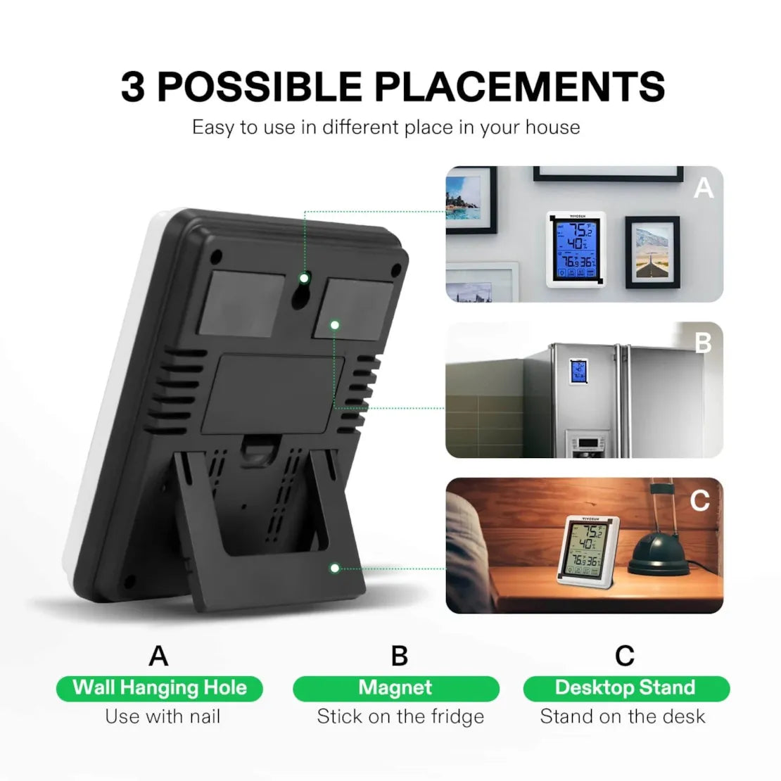 VIVOSUN Wireless Thermometer and Hygrometer
