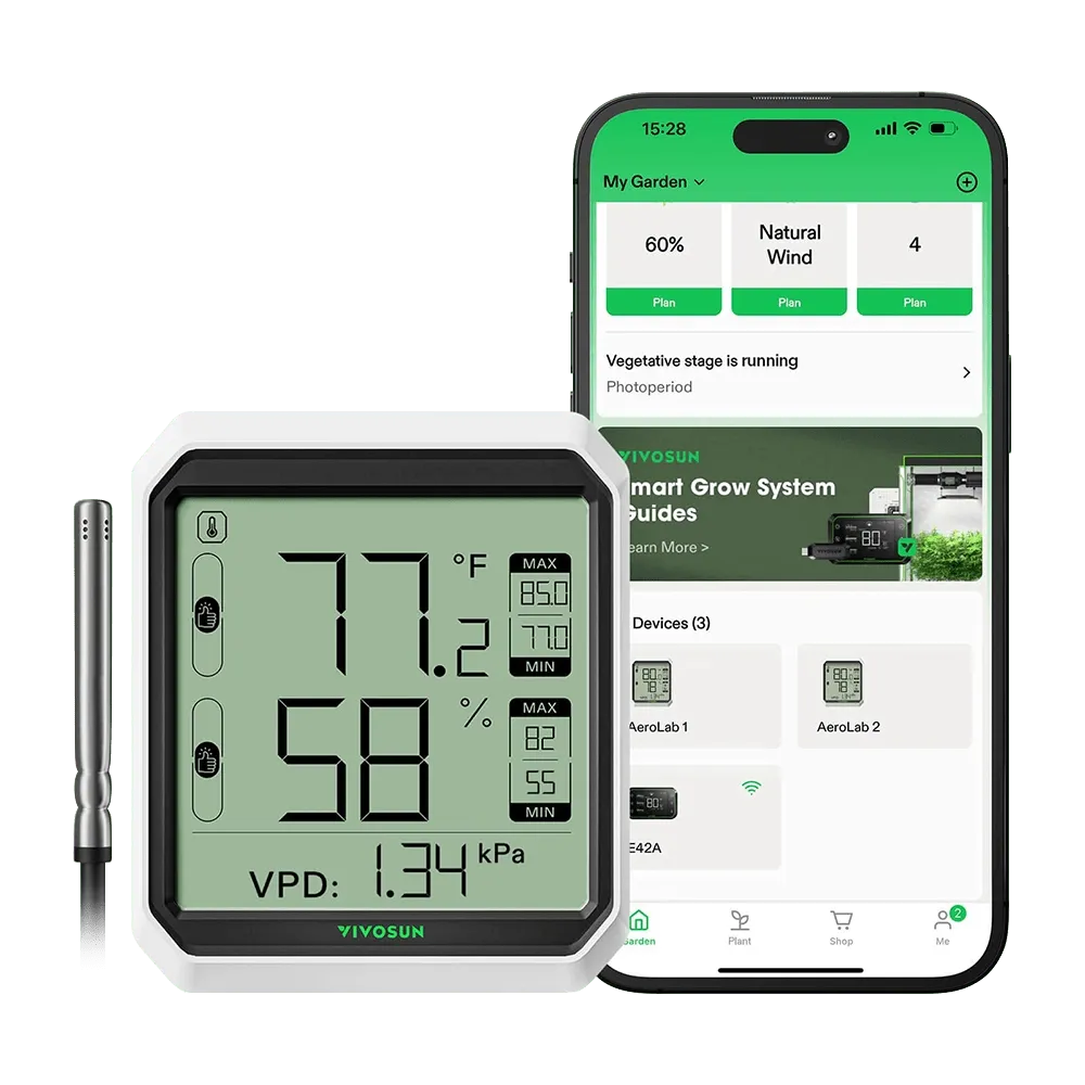VIVOSUN AeroLab THB1S Bluetooth Hygrometer