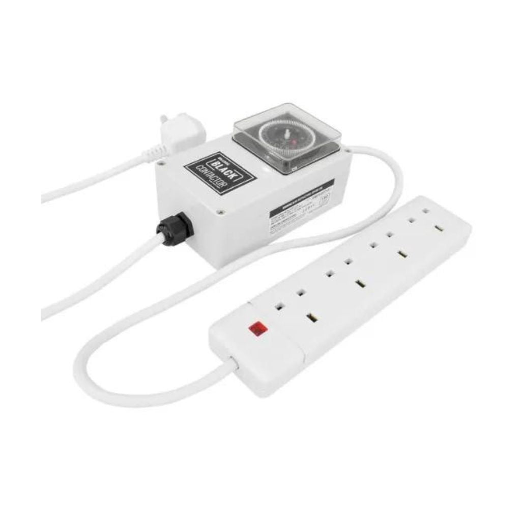 Lumii Black 4-Way Contactor Timer