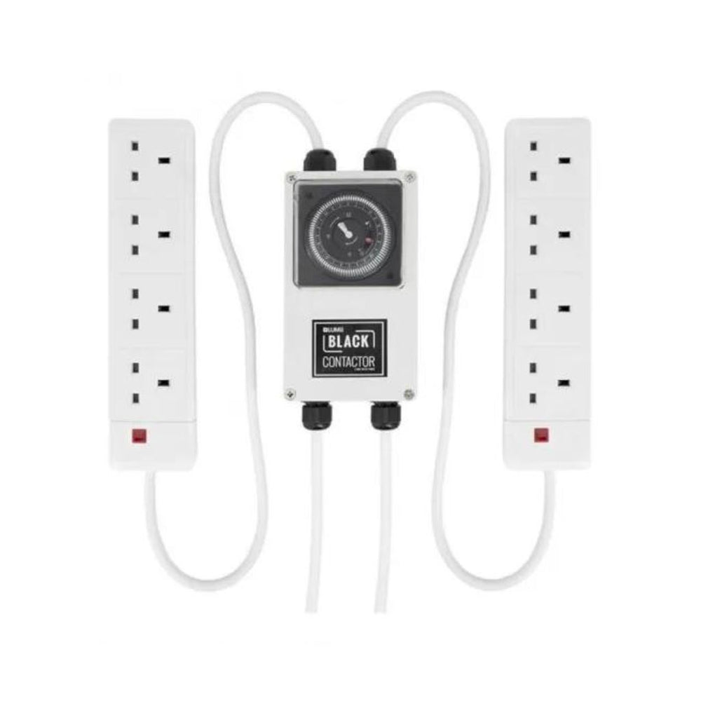 Lumii Black 8-Way Contactor Timer