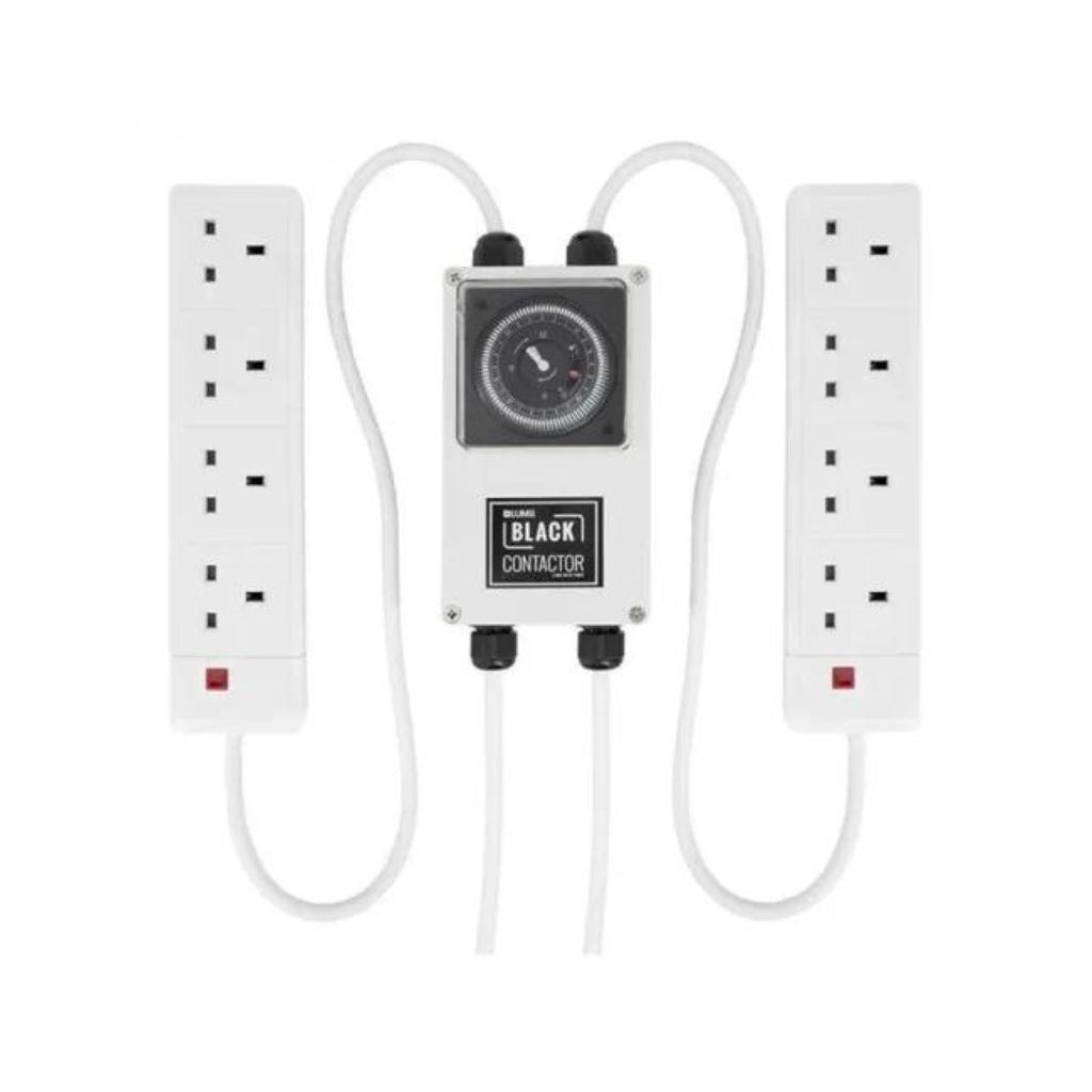 Lumii Black 8-Way Contactor Timer