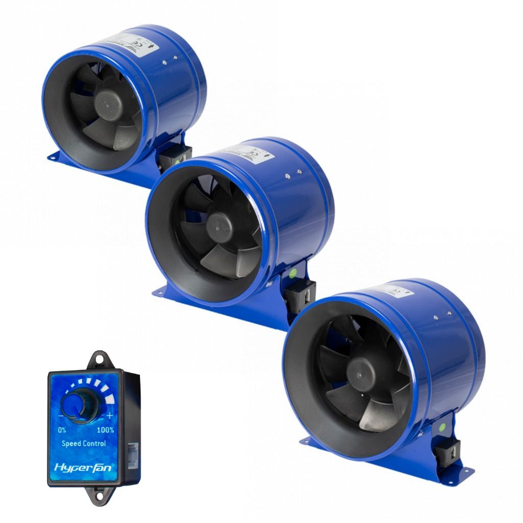 Phresh Hyperfan Mixed Flow Ec Extraction Grow Fan - 5" 6" 8" 10" 12 ...