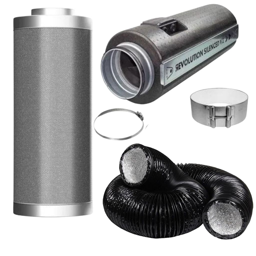 CarboAir Stratos AC Silenced V2 Extraction Fan Kit