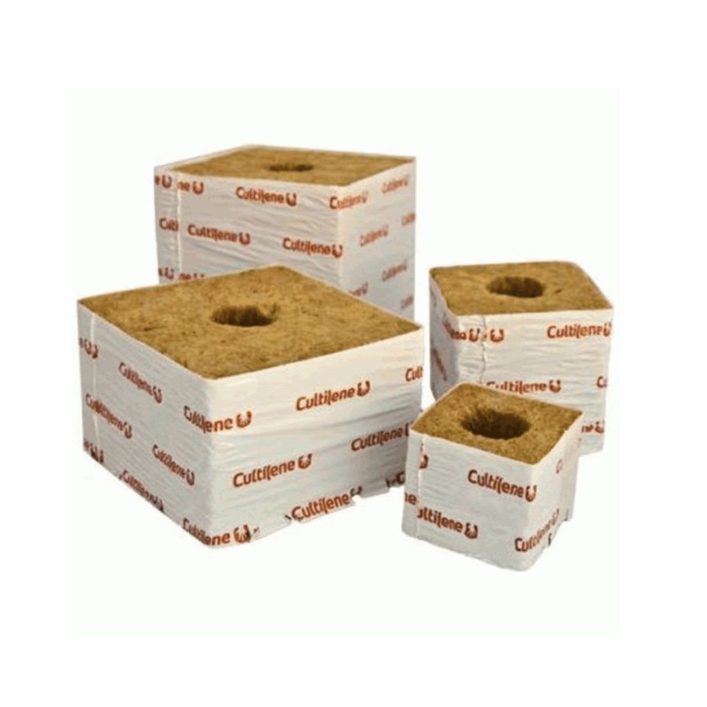 Rockwool 4inch Cubes Small Hole (Strip of 6)