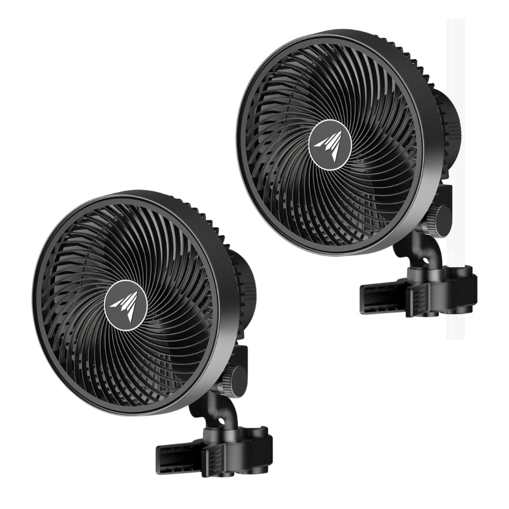 AC Infinity Cloudray S9 Clip On Fan 9" Twin Pack
