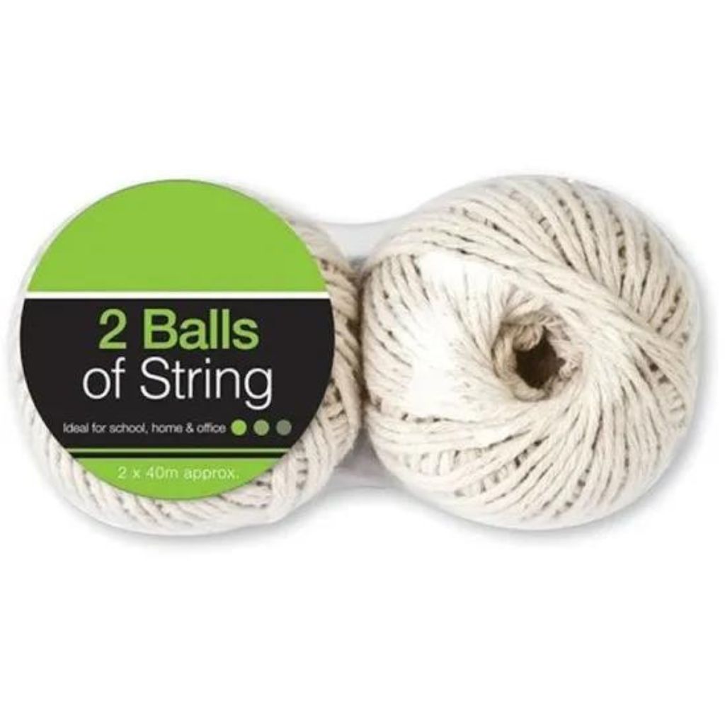 String white x 2 balls