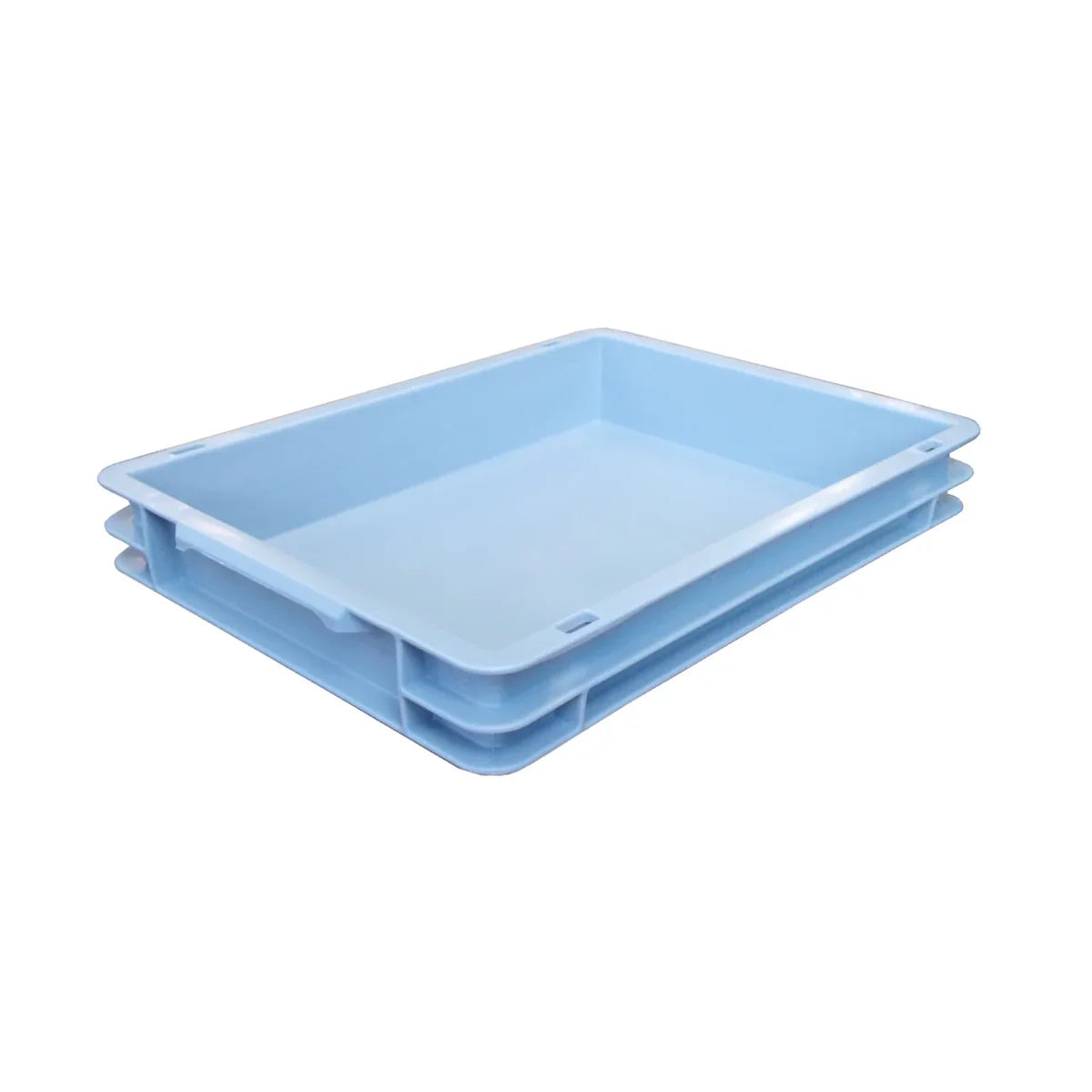 Blue plastic tray on a white background Pollinator P150 automatic dry sift machine for 150g solventless extraction
