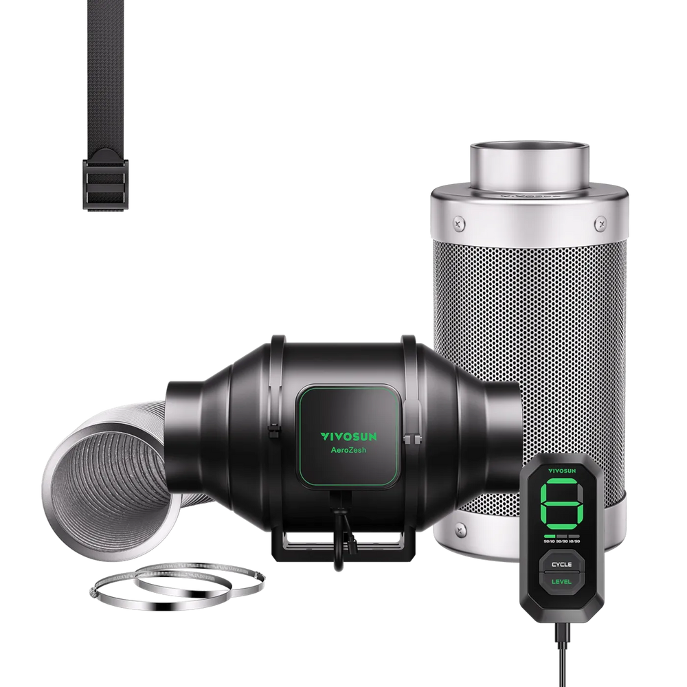 VIVOSUN AeroZesh S Inline Extraction Fan Kit