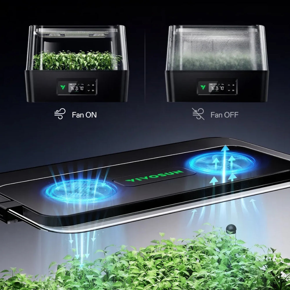 AC Infinity High Dome-Anzuchtset, 5 x 8 Zoll Tablett mit LEDs