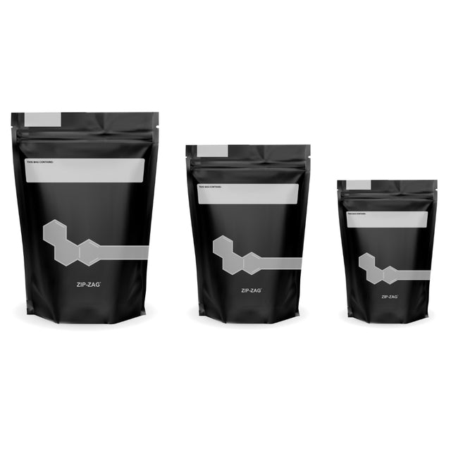 Zip-Zag Black Smell Proof Storage Bag
