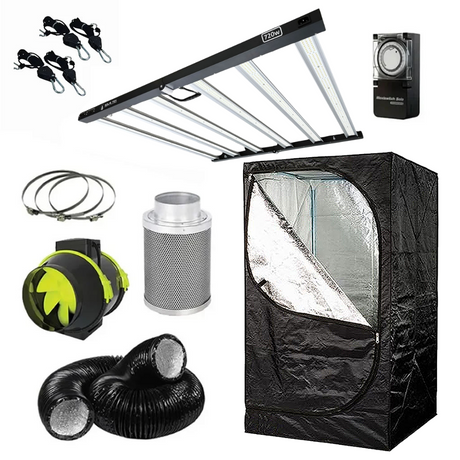 Solistek 720w LED 1.5m x 1.5m Grow Tent Kit tt max