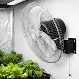 18 inch Metal Wall Fan | 3 Speed large grow room air movement