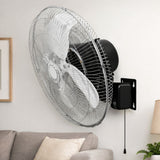 18 inch Metal Wall Fan | 3 Speed large grow room air movement