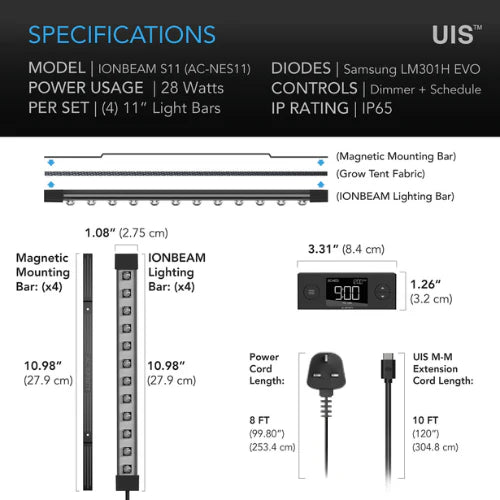 AC Infinity Ionbeam S11 LED Grow Light