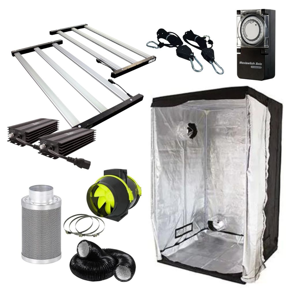 Lumii 960w LED 1.5m x 1.5m Grow Tent Kit