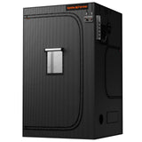 Black 1.2m grow tent with Spider Farmer logo on a white background
