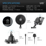 AC Infinity Cloudray S6 Clip On Fan 6" (Gen2)