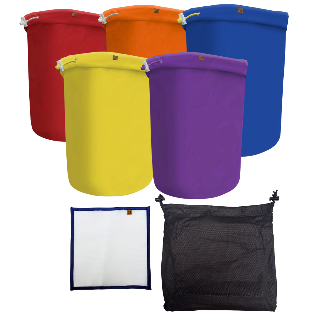 5 Gal Bucket Bubble Bag Kit | Filtration Extraction Iceolator Kit 5 & 8 Set