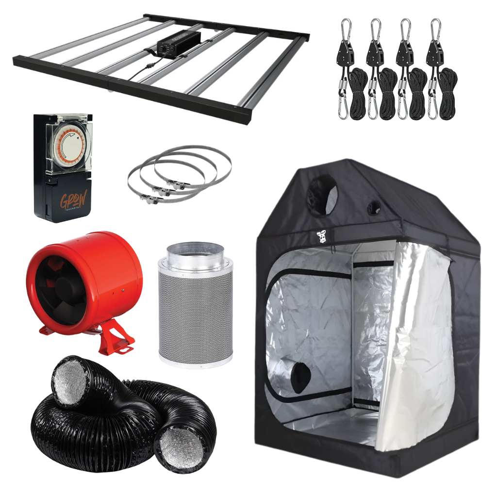 720w LED 1.2m x 1.2m Roof Grow Tent Kit