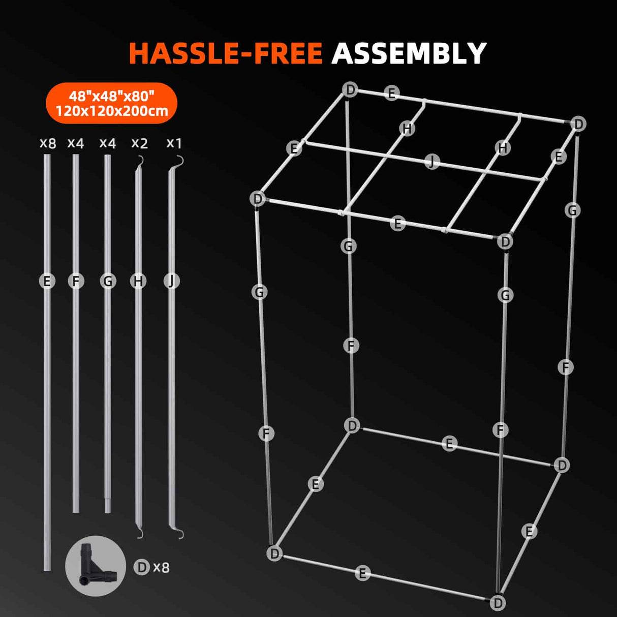 spider farmer frame assembly