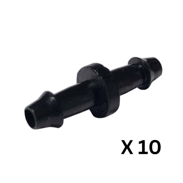 9mm or 6mm Straight Connector (10 Pack)